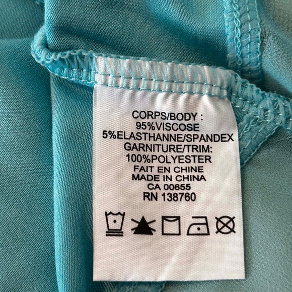 NEW PHOTOS! TANK TOP, ASYMMETRIC, LAYERED, ANGEL BLUE, SIZE 3X, SCOOP NECK, - Picture 8 of 11